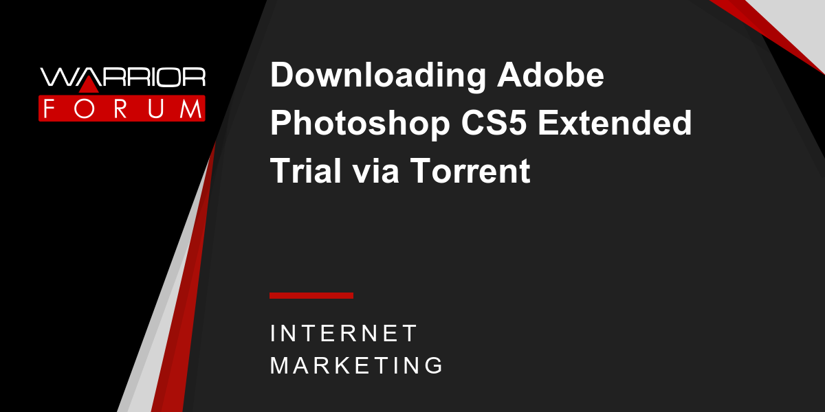Photoshop Cs5 Download Torrent For Mac